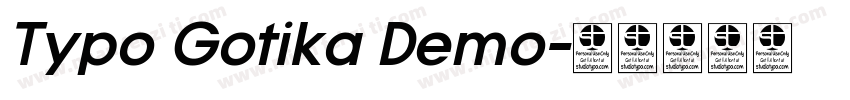 Typo Gotika Demo字体转换